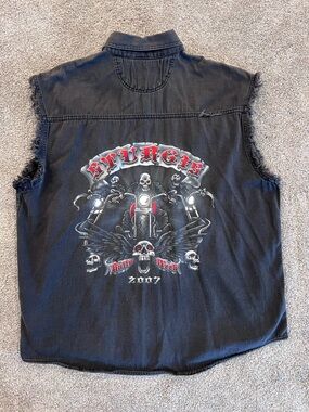 Sturgis Rally Revolution Gear Biker Edge Sleeveless Men’s Shirt 2007 XL Cotton,